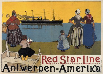 Red Star Line, 1899 alkotó: Henri Cassiers