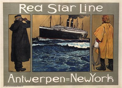 Red Star Line, 1908 alkotó: Henri Cassiers