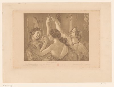 A Primavera három gráciája alkotó: Henri Charles Guérard (signed by artist)