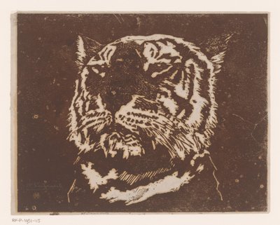Tigris alkotó: Henri Charles Guérard (signed by artist)