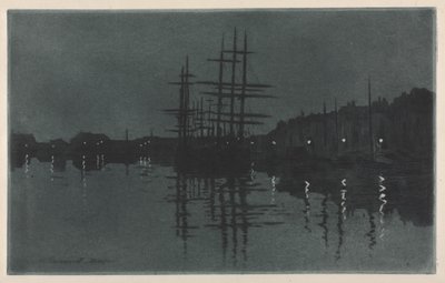 A Hold hatása Dieppe-nél alkotó: Henri Charles Guérard