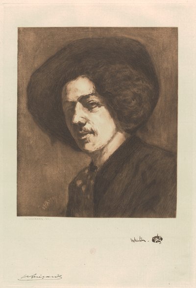 Whistler portréja alkotó: Henri Charles Guérard