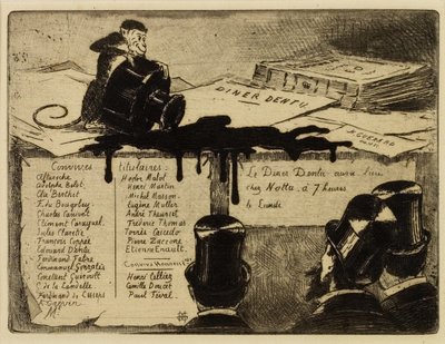Tintatartót kopogtató majom, 1881 alkotó: Henri Charles Guérard