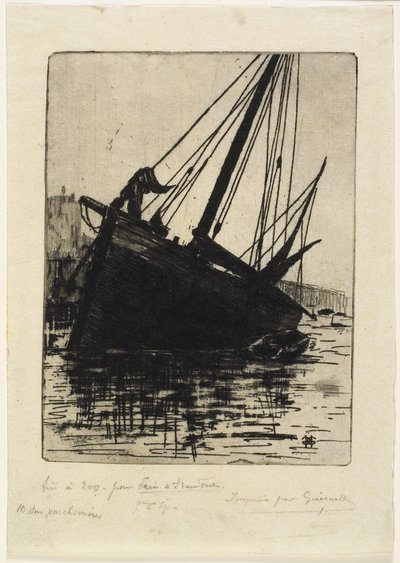 Sodort, 1888 körül alkotó: Henri Charles Guérard