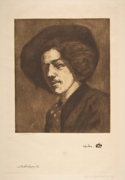 Whistlers portré önmagáról, 1888. alkotó: Henri Charles Guérard