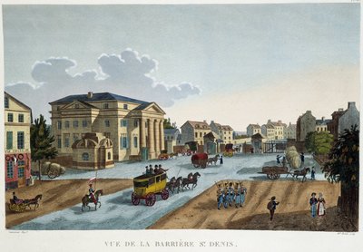 La barrier Saint-Denis, 1827 körül - Courvoisier „" Párizsi kilátások" című filmben alkotó: Henri Courvoisier-Voisin