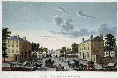 A pokol sorompója, 1820 körül – Courvoisier „” Párizsi látképében” alkotó: Henri Courvoisier-Voisin