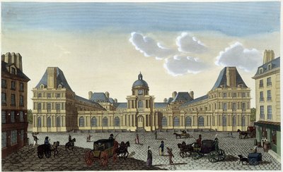 Kilátás a Palais du Luxembourgra, 1820 körül - Courvoisier „" Párizsi kilátások" című filmben alkotó: Henri Courvoisier-Voisin