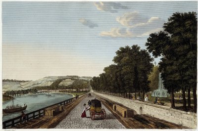Kilátás a Parc St Cloud teraszára – Courvoisier „” Vues de Paris”-jában alkotó: Henri Courvoisier-Voisin
