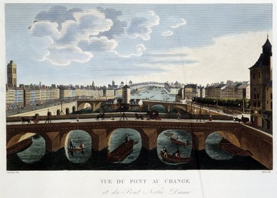 Kilátás a Pont au Change-re – Courvoisier „"Párizsi kilátásai" című részben alkotó: Henri Courvoisier-Voisin
