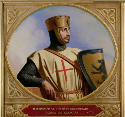 Robert II le Jerusalem, Flandria grófja († 1111) 1843 alkotó: Henri Decaisne
