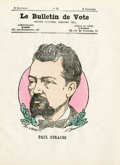 Szatirikus 2. sorozat: Strauss Paul – Henri Demare (1846-1888) illusztrációja alkotó: Henri Demare