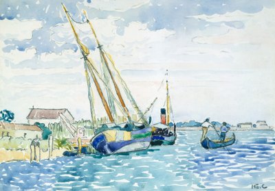 Tengeri helyszíni hajók Velence közelében, 1903. alkotó: Henri Edmond Cross