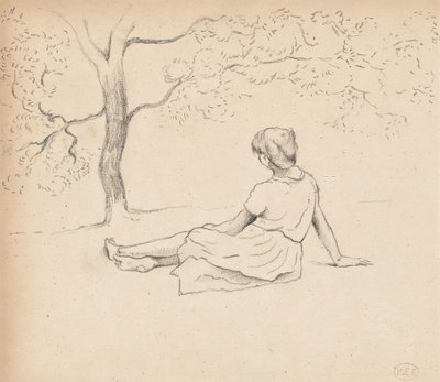 Tanulmány a "Mosók Provence-ban", 1885-89 körül alkotó: Henri Edmond Cross