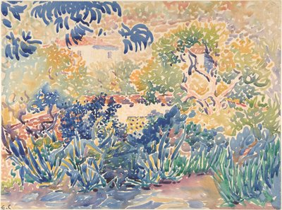 A művész kertje Saint-Clairben, 1904-5. alkotó: Henri Edmond Cross