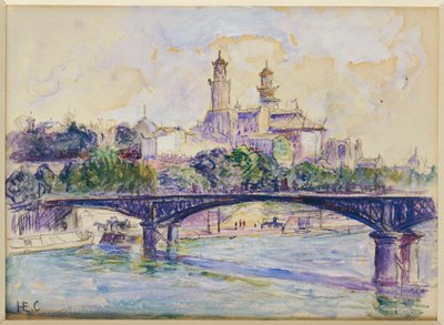 A Szajna a Trocadero előtt alkotó: Henri Edmond Cross