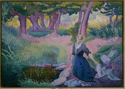 A mosónő, 1895-96 alkotó: Henri Edmond Cross