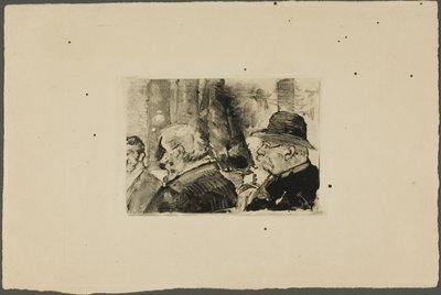 Három férfi, félalakos alkotó: Henri Edmond Cross