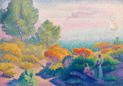 Két nő a parton, Földközi-tenger alkotó: Henri Edmond Cross