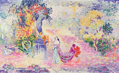 Nő a parkban, 1909 alkotó: Henri Edmond Cross