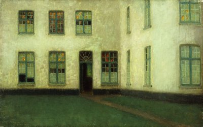 Beguines házak sarka; Coin de Beguinage alkotó: Henri Eugene Augustin Le Sidaner