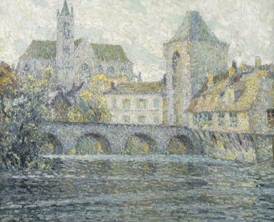Moret táj, a híd; Moret táj, A híd alkotó: Henri Eugene Augustin Le Sidaner