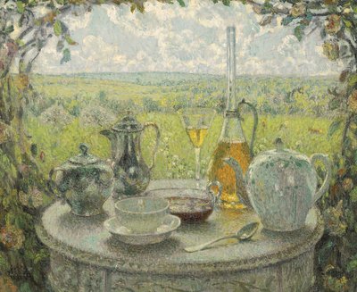 Posztimpresszionizmus: Table, Spring par Le Sidaner, Henri (1862-1939) alkotó: Henri Eugene Augustin Le Sidaner
