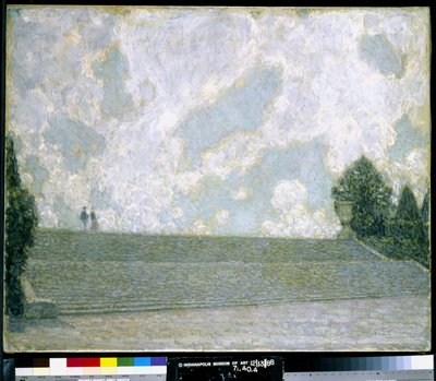 A versailles-i palota lépcsői (Les Marches Du Palais Versailles) (olaj, vászon) alkotó: Henri Eugene Augustin Le Sidaner