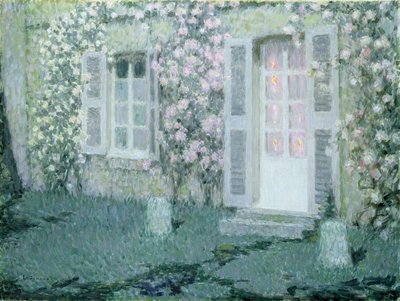 A ház rózsákkal, 1936 alkotó: Henri Eugene Augustin Le Sidaner