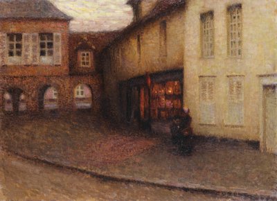 A kis bolt, Gerberoy; La Petit Boutique, Gerberoy, 1906 körül (olaj, vászon) alkotó: Henri Eugene Augustin Le Sidaner