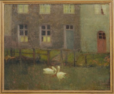 The swans (festmény vászonra) alkotó: Henri Eugene Augustin Le Sidaner