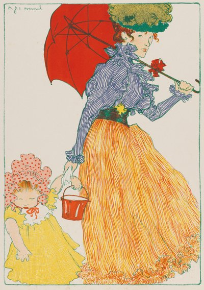 A téren, 1897. alkotó: Henri Jacques Edouard Evenepoel