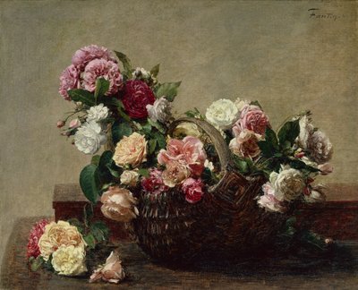 Rózsakosár alkotó: Ignace Henri Jean Fantin Latour
