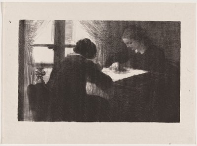 Belső tér (A hímzőnők) alkotó: Henri Fantin-Latour