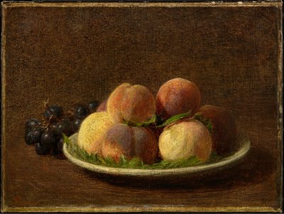 Őszibarack és szőlő alkotó: Henri Fantin-Latour
