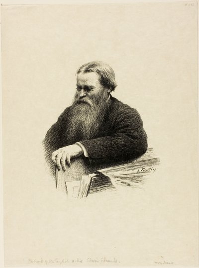 Edwin Edwards művész portréja alkotó: Henri Fantin-Latour