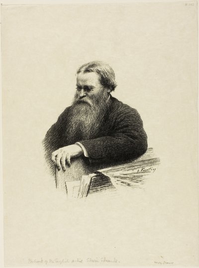 A művész Edwin Edwards portréja alkotó: Henri Fantin-Latour