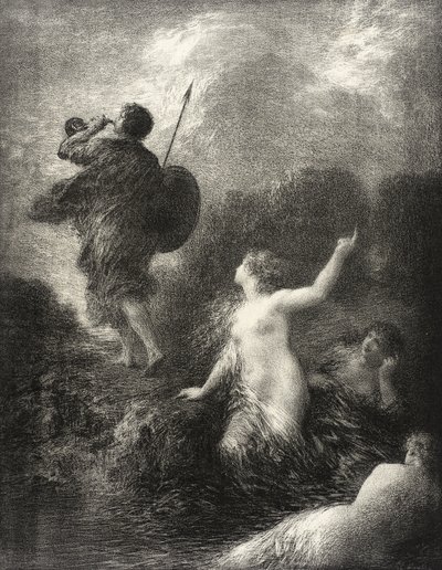 Siegfried és a Rajna leányai alkotó: Henri Fantin-Latour