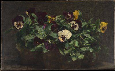 Csendélet árvácskákkal alkotó: Henri Fantin-Latour