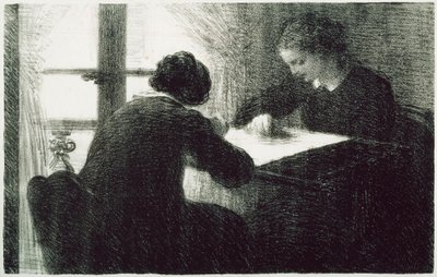 A hímzőnők (Les Brodeuses) alkotó: Henri Fantin-Latour
