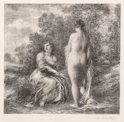 Fürdőzők alkotó: Ignace Henri Jean Fantin Latour