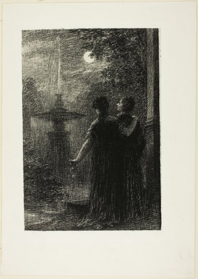 Beatrice és Benedict, I. felvonás: Nocturne, Hector Berlioz "Beatrice és Benedict (1862)" című operájából. alkotó: Henri Fantin-Latour