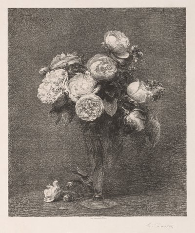 Csokor rózsa alkotó: Ignace Henri Jean Fantin Latour