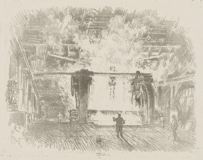 Angol háborús munka: Páncéllemez készítése alkotó: Ignace Henri Jean Fantin Latour