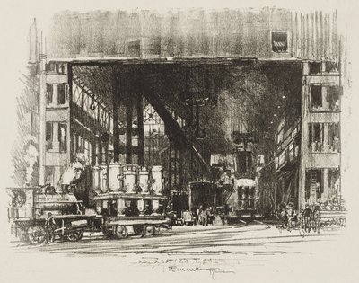 Angol háborús munka: Urnák, nagy kagylók öntése alkotó: Ignace Henri Jean Fantin Latour