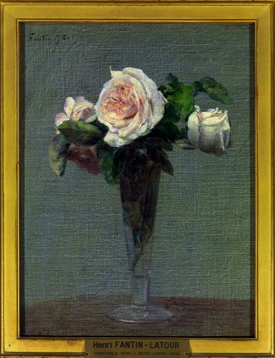 Henri Fantin Latour (1836-1904) virágfestménye 1872 Méret: 0,24 x 0,31 m Paris musee du Louvre Kötelező említés: Adomány Helene et Victor Lyon alkotó: Ignace Henri Jean Fantin Latour