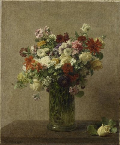Virágok Normandiából alkotó: Ignace Henri Jean Fantin Latour