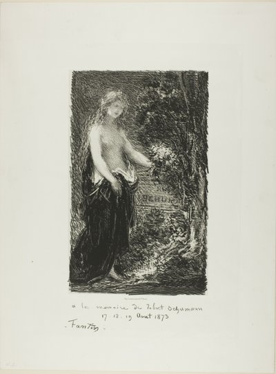 Robert Schumann emlékére alkotó: Ignace Henri Jean Fantin Latour
