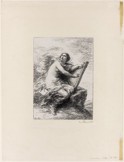 Inspiráció, első tányér alkotó: Ignace Henri Jean Fantin Latour
