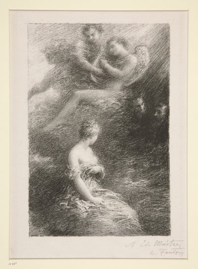 Faust kárhozata: Marguerite jelenése (Faust kárhozata: Marguerite jelenése) alkotó: Ignace Henri Jean Fantin Latour